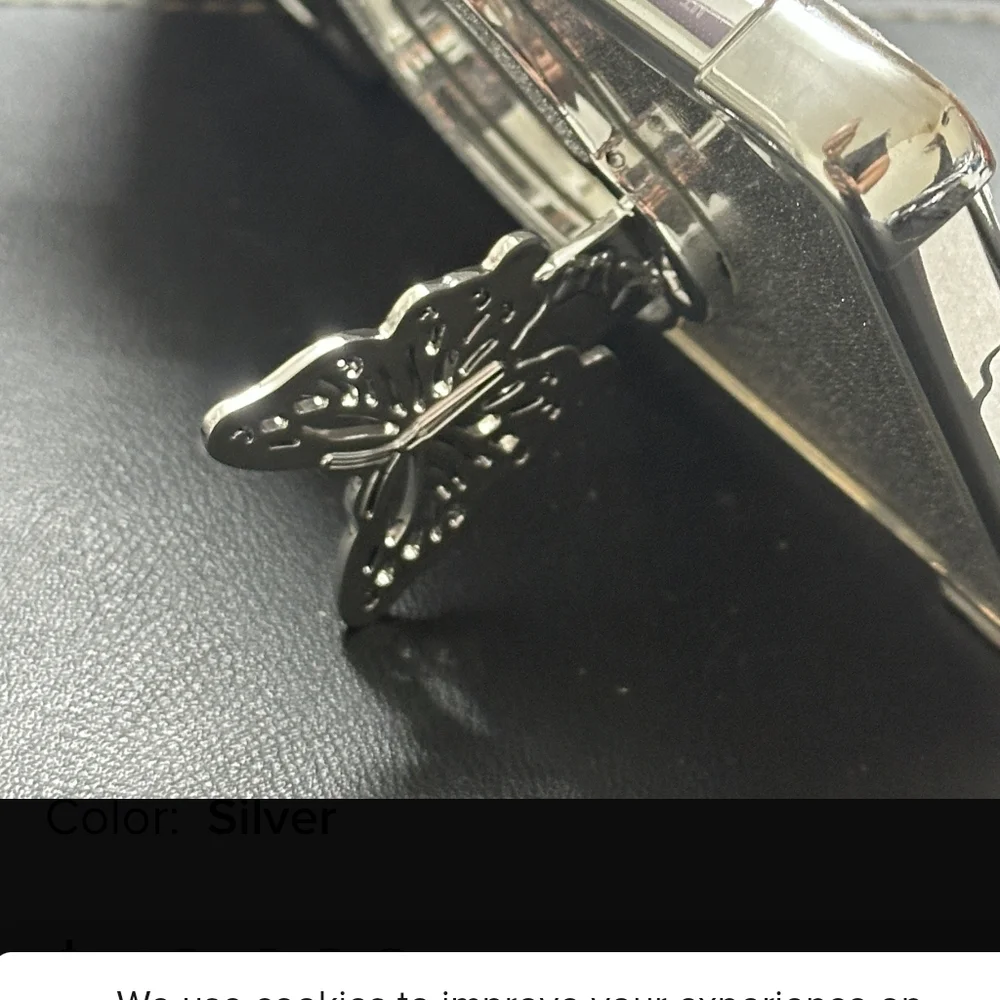 Glitter Butterfly‎ Foldable Cellphone Magnetic Ring Holder Phone Grip Kickstand
